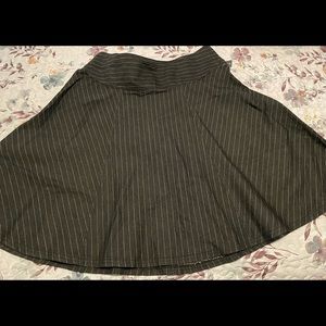 Bisou Bisou NWT size 12 pinstriped denim knee length skirt.